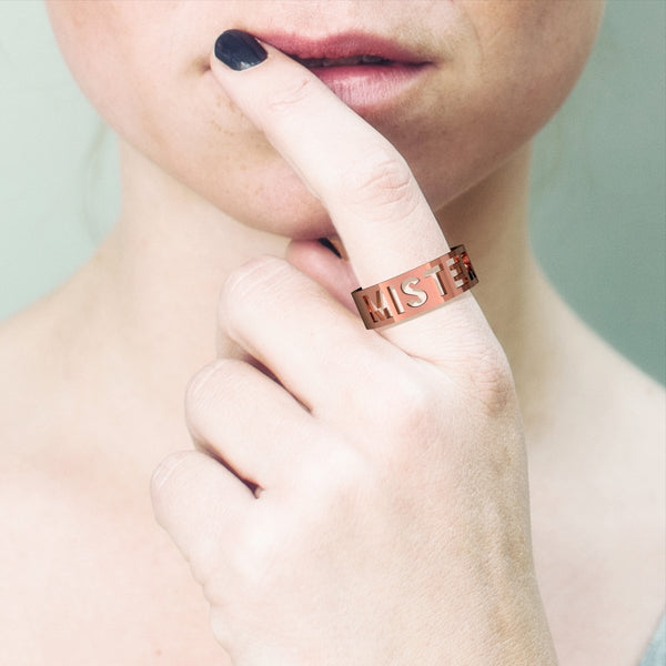 Mister Custom Block Ring